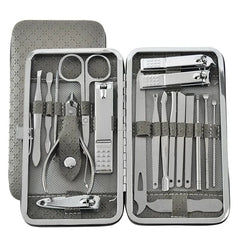  Showlu Fashion Store Custom Stainless Steel Personal Care Nail Scissors Nail Clippers set Cutter  Pedicure Manicure kit