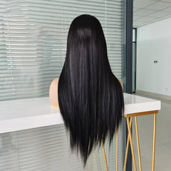  Showlu Fashion Store Hot Selling Transparent Hd Full Lace Straight Human Hair Wig Brazilian 360 Lace Frontal Wigs 13x4 Human Hair Hd Lace Front Wigs