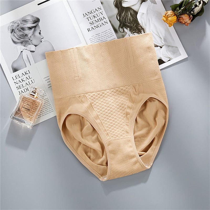 Showlu Fashion Store L / WU2071-Nude Underwear Bragas Fajas Women Shaper Thong Bodyshaper Nude Low High Waist Pant Tummy Tuck Shapewear Panty