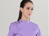  Showlu Fashion Store M / light purple long female doctor Uniform unisex hospital medical  nurse dentist scrubs set