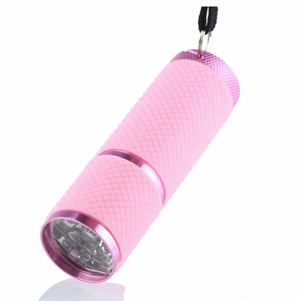 Showlu Fashion Store Pink 12W UV Nail Lamp Mini gel polish Lamp Flashlight Torch Wireless Nail Lamp