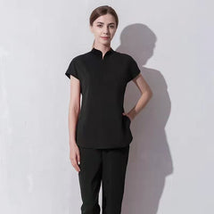 Showlu Fashion Store Quick drying spandex Anti wrinkle soft Stretchy jogger dentist hospital nurse uniform medical scrubs