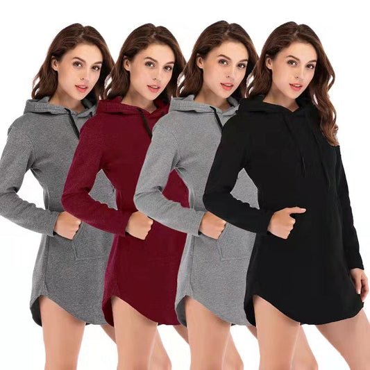 Showlu Fashion Store Women's spring autumn Hoodie nurse's sweater sports training clothes