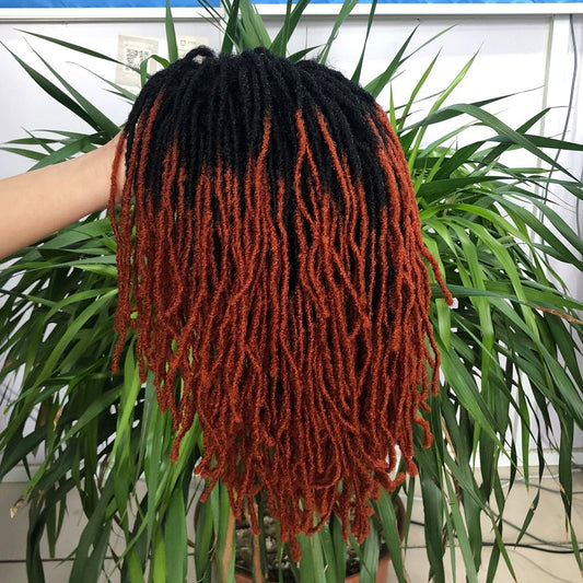 Showlu Store Nation 0 10Inches Braided Wigs  Afro Bob Wig Synthetic DreadLock Wigs For Black Woman Short Curly Ends Cosplay Yun Rong Hair