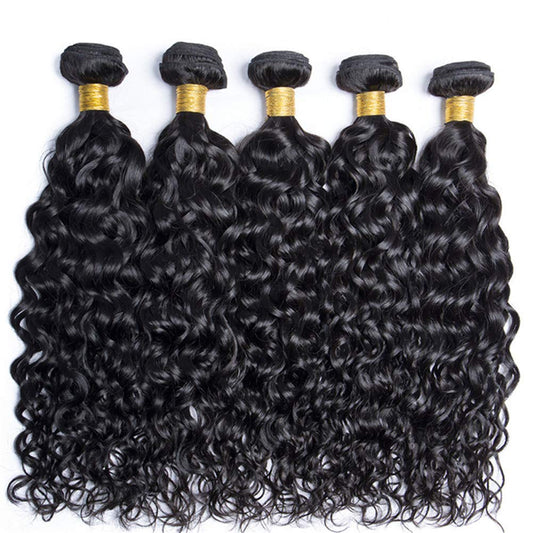 Showlu Store Nation 0 12 inch 1PC / China / 10A Peruvian 10A  Water Wave Bundles Unprocessed Curly Human Hair Bundles Weave Remy Water Wave Hair Extensions No Tangle 12-32"