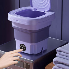 Showlu Store Nation 0 8L Foldable Mini Washing Machine Socks Underwear Panties Retractable Home Portable Washing Machine 3 Models With Spinning Dry