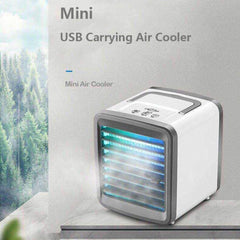 Showlu Store Nation 0 Air Cooler Portable Mini Air Conditioning USB Air Cooler Fan Humidifier Water Cooled Air Cooling Fan For Office Bedroom 2023 NEW